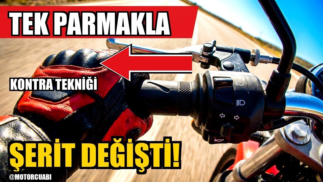 Motosiklette viraj alma ve kontra tekniği